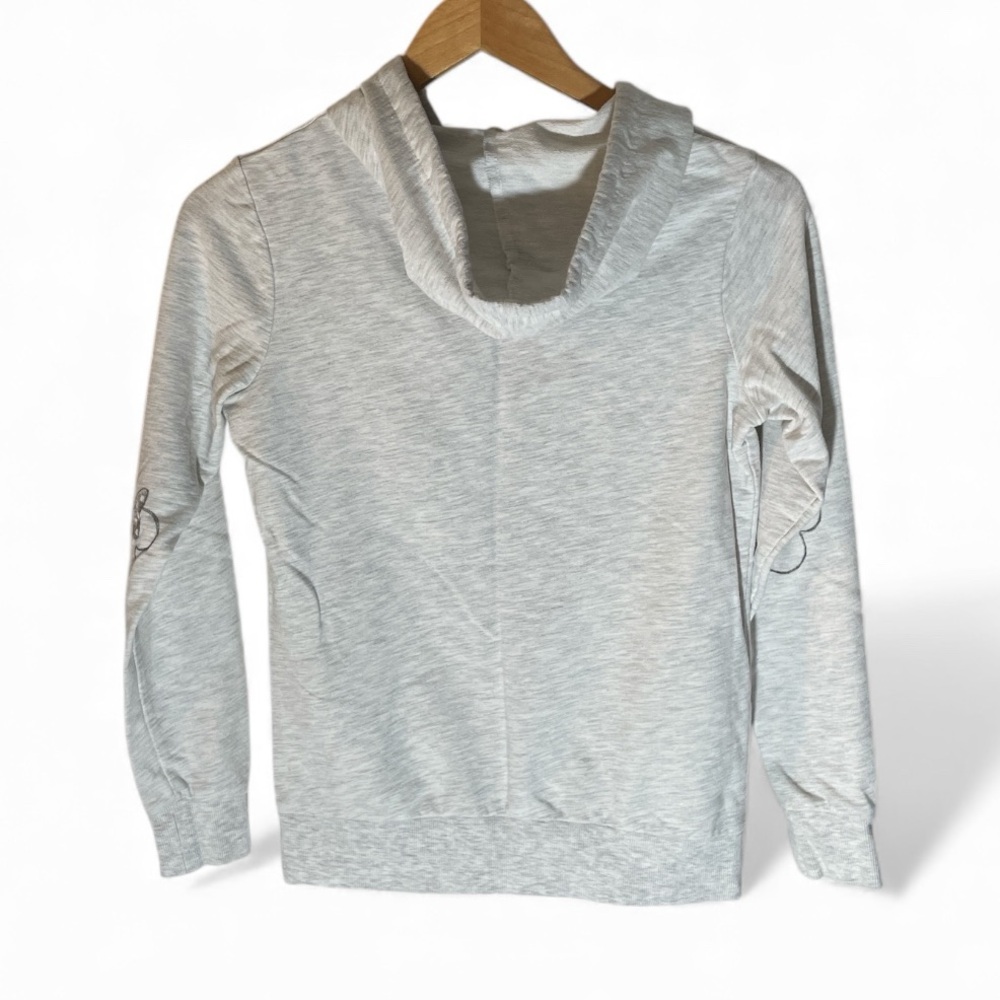 G5- Women’s XS Minnie Mouse Disney Parks Gray Hoodie with Bow Design - Picture 2 of 3